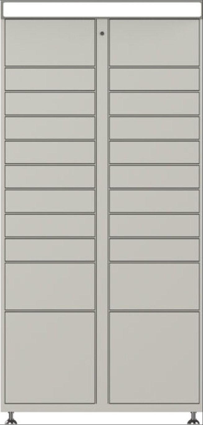 Smiota 22-Door Add-On smart package locker bank for apartments