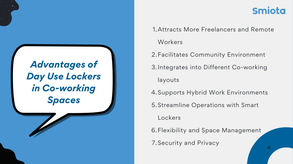 Advantages of Day Use Lockers in Co-working Spaces 