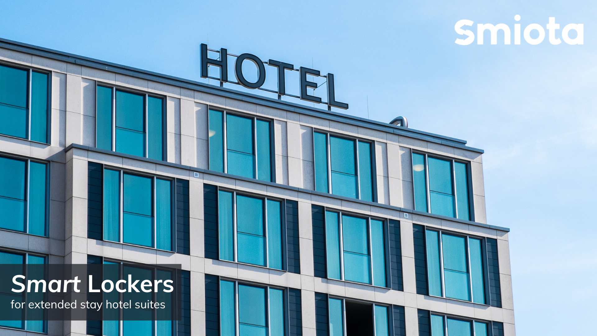 Smart lockers for extended stay hotel suites