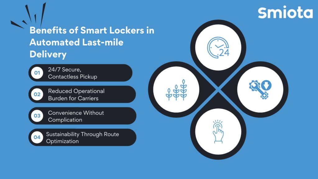 Benefits of Smart Lockers in Automated Last-mile Delivery